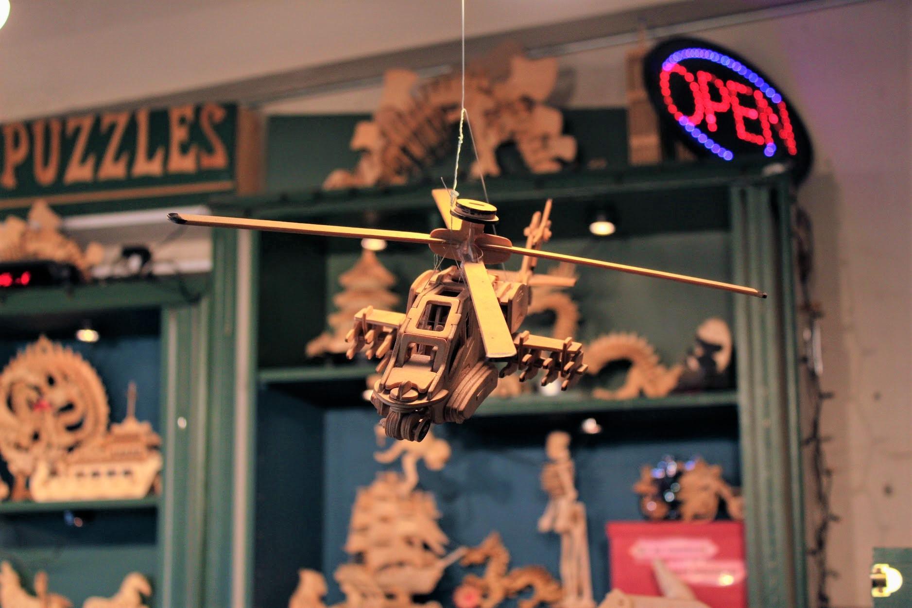 Wooden Helicopter Toy